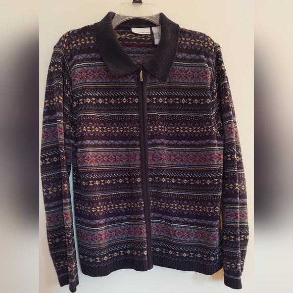 Vintage Knitted Nordic Cardigan - Picture 1 of 3